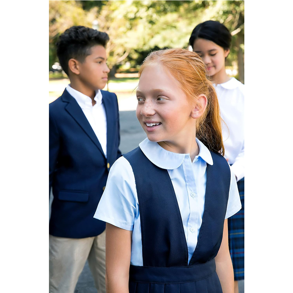 Girls' School Uniform Vest & Pleated Skirt Set Manufacturer | Custom OEM Blazer Dress