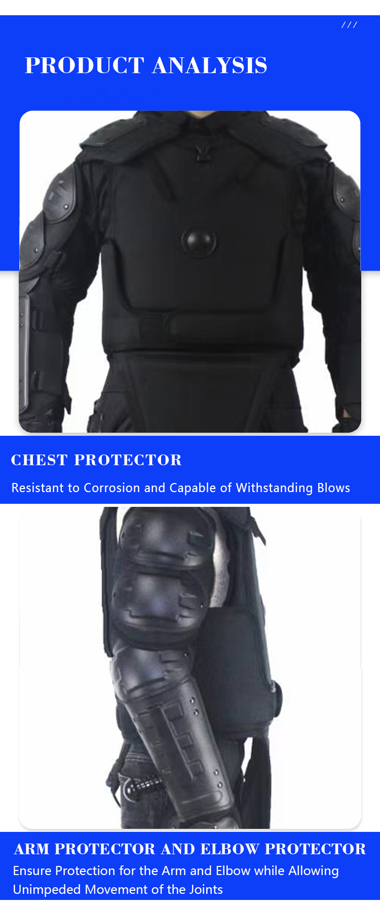 Lightweight riot gear clothing for Government
