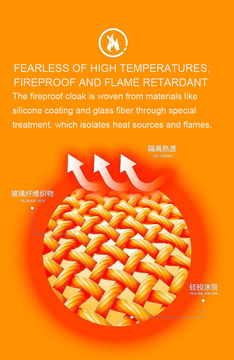 Emergency Escape Full-body Fireproof Cloak